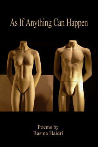 bok omslag As If Anything Can Happen dikt av Rasma Haidri